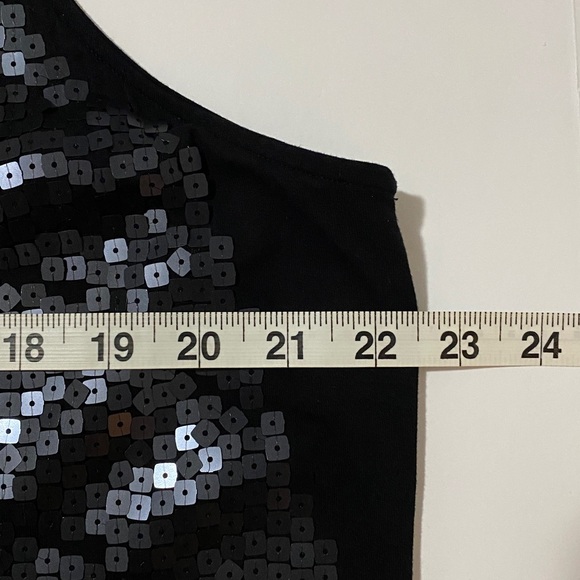 Lane Bryant SZ 18/20 Black Sequined Rayon Tank - Picture 7 of 11